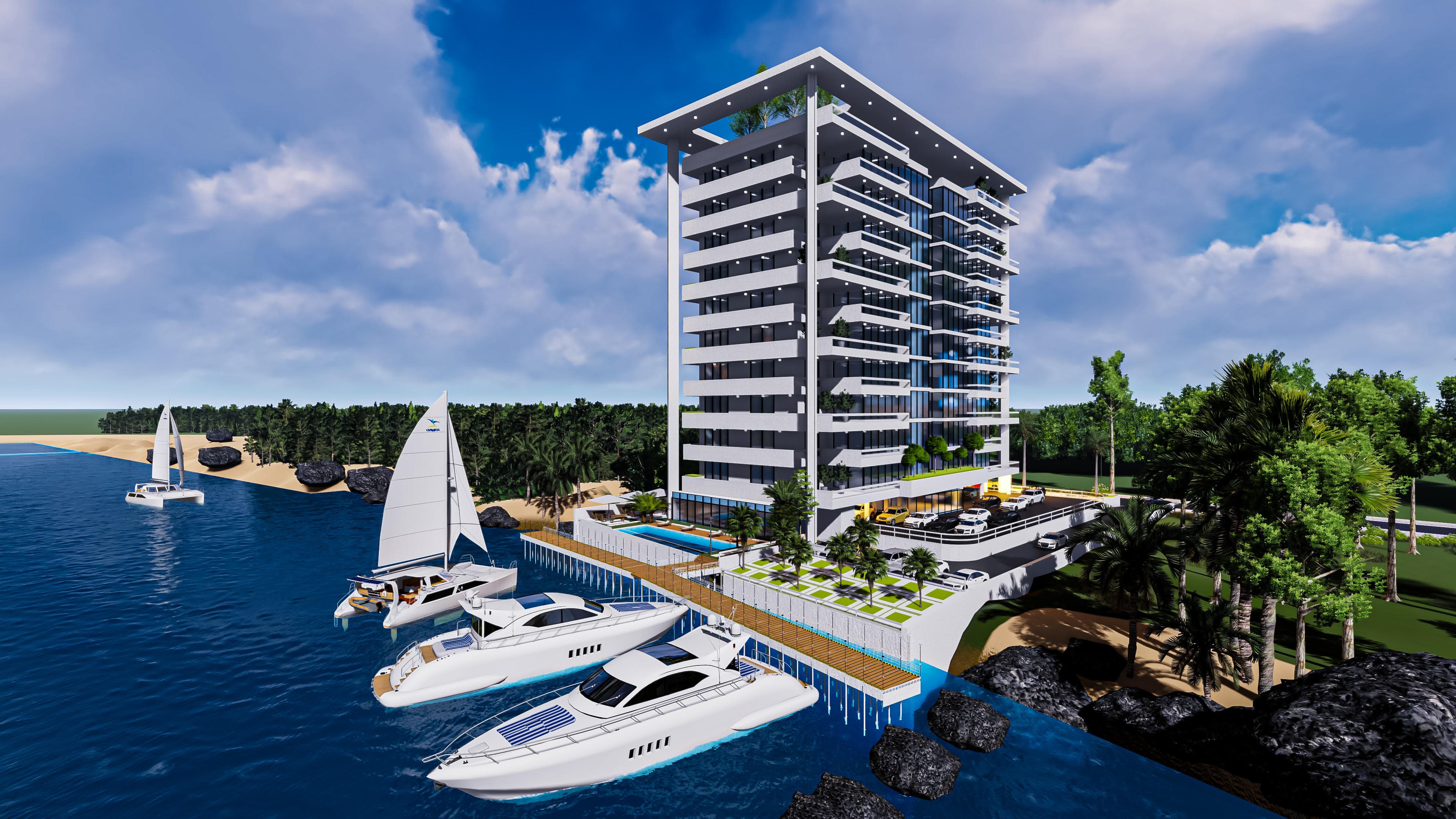 Luxury Apartment Building